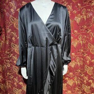 Bloomchic Satin Maxi Dress NWT
